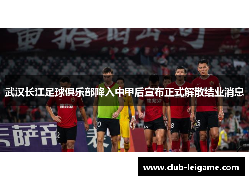 武汉长江足球俱乐部降入中甲后宣布正式解散结业消息